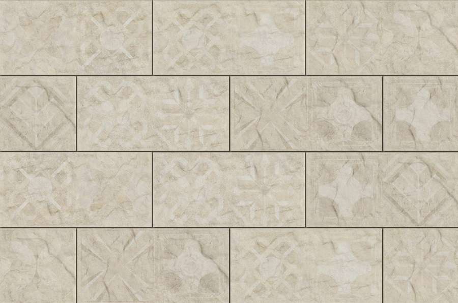 Декоративные элементы Cerrad Torstone Decor Bianco, цвет белый, поверхность матовая, прямоугольник, 148x300