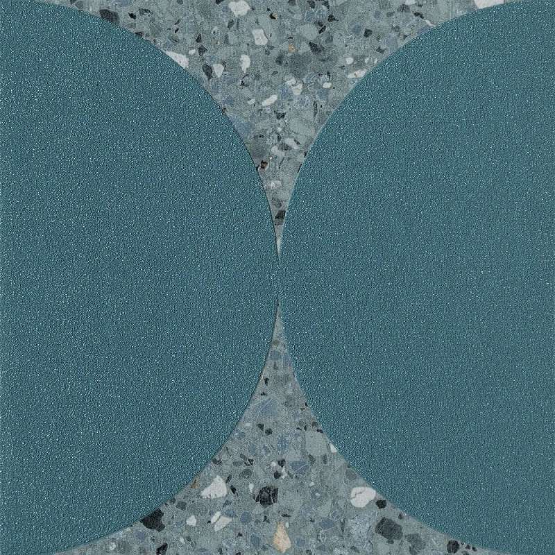 Декоративные элементы Maciej Zien Funky Dekor Gresowy Blue 3, цвет синий, поверхность матовая, квадрат, 198x198