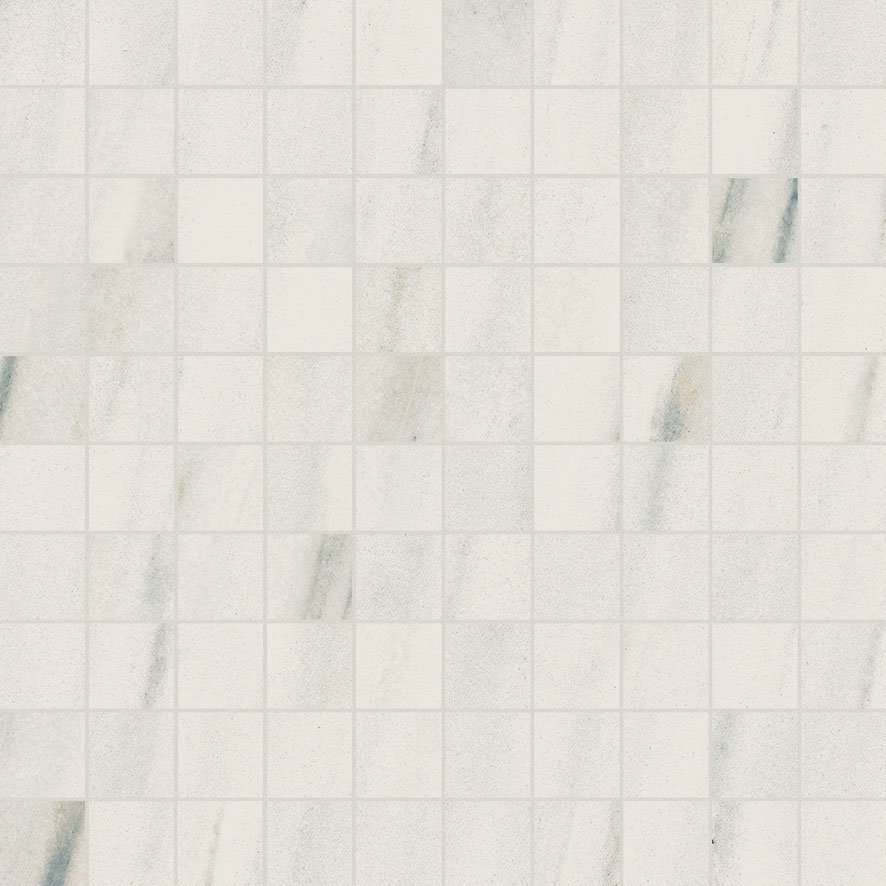 Мозаика Italon Charme Extra Lasa Mosaico 600110000863, цвет белый, поверхность глянцевая, квадрат, 305x305