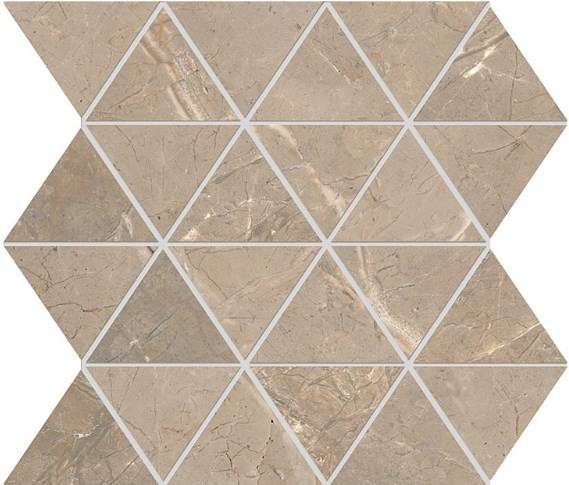 Мозаика Edimax Golden Age Mosaico Triangolo Beige, цвет бежевый, поверхность матовая, квадрат, 300x300