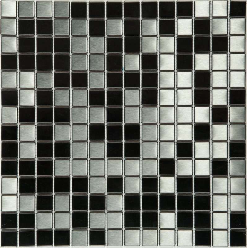 Мозаика NS Mosaic M-601, цвет чёрно-белый, поверхность матовая, квадрат, 305x305