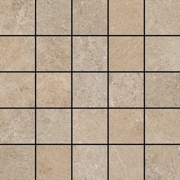 Мозаика Coliseumgres Cervinia Sabbia Mosaico 610110000398, цвет бежевый, поверхность матовая, квадрат, 280x280