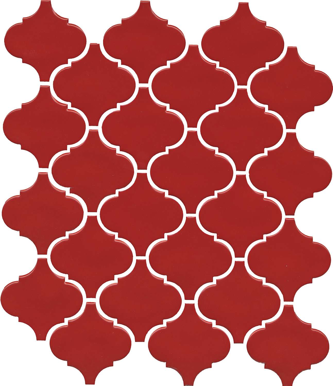Керамическая плитка Kerama Marazzi Авейру мозаичный красный глянцевый 65013, цвет красный, поверхность глянцевая, арабеска, 260x300