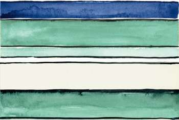 Декоративные элементы Imola Shades Stripes Sea Mix, цвет голубой, поверхность глянцевая, прямоугольник, 200x600