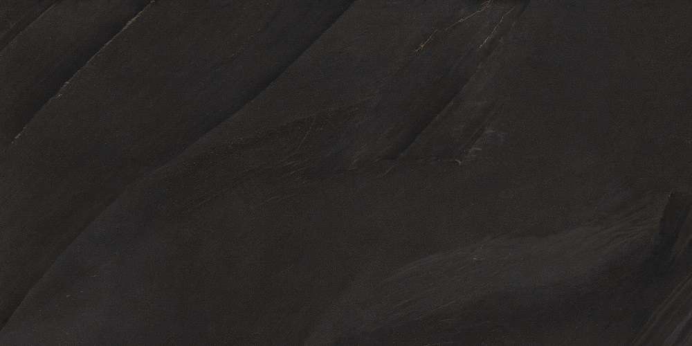 Керамогранит Leonardo 65 Parallelo 12N RM, цвет чёрный тёмный, поверхность матовая, прямоугольник, 600x1200