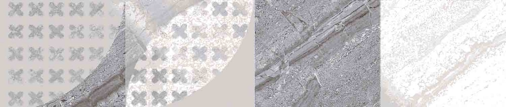 Бордюры Axima Тулуза Бордюр G, цвет белый серый, поверхность глянцевая, прямоугольник, 75x350