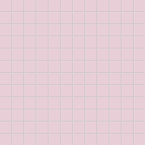 Мозаика Ce.Si Matt Cipria Su Rete 2,5x2,5, цвет розовый, поверхность матовая, квадрат, 300x300