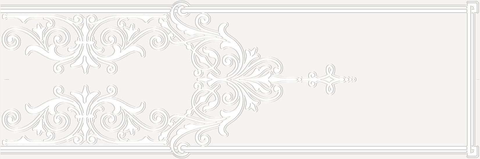 Декоративные элементы Vives Satinados Crochet, цвет белый, поверхность матовая, прямоугольник, 250x750