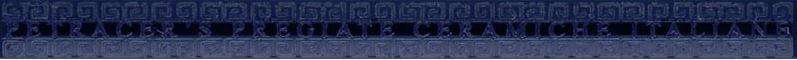 Бордюры Petracers Petracers Grand Elegance Matita Blu Con Griffe E Cornice, цвет синий, поверхность глянцевая, прямоугольник, 15x200