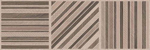 Керамическая плитка Creto Salutami Lace Mix 04-01-1-17-05-11-3345-0, цвет коричневый бежевый, поверхность матовая, прямоугольник, 200x600