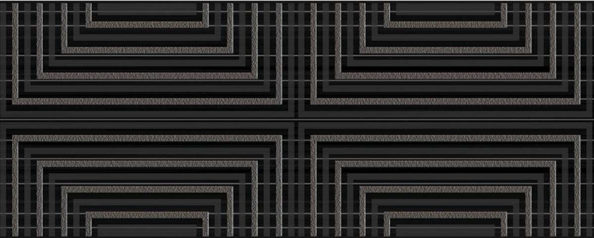 Декоративные элементы Ceradim Infinity Dec, цвет чёрный, поверхность глянцевая, прямоугольник, 200x500