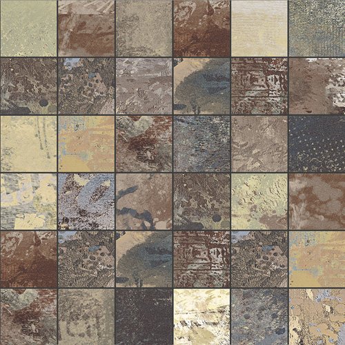 Мозаика Aparici Expressions Blend High Honed Mos 5X5, цвет коричневый, поверхность матовая, квадрат, 298x298
