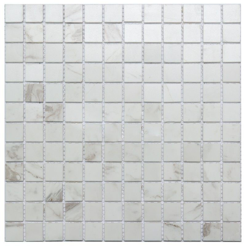 Мозаика NS Mosaic K-732, цвет белый, поверхность матовая, квадрат, 298x298