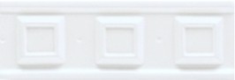 Бордюры Grazia Boiserie Square Bianco Craquelle SQ05, цвет белый, поверхность матовая, прямоугольник, 65x200