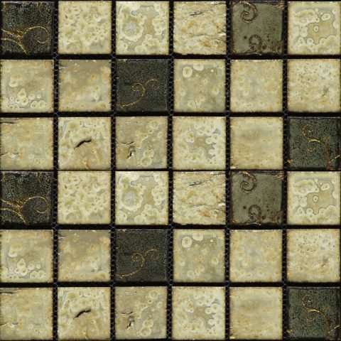 Мозаика Gaudi Vint-27(4), цвет разноцветный, поверхность глазурованная, квадрат, 284x284