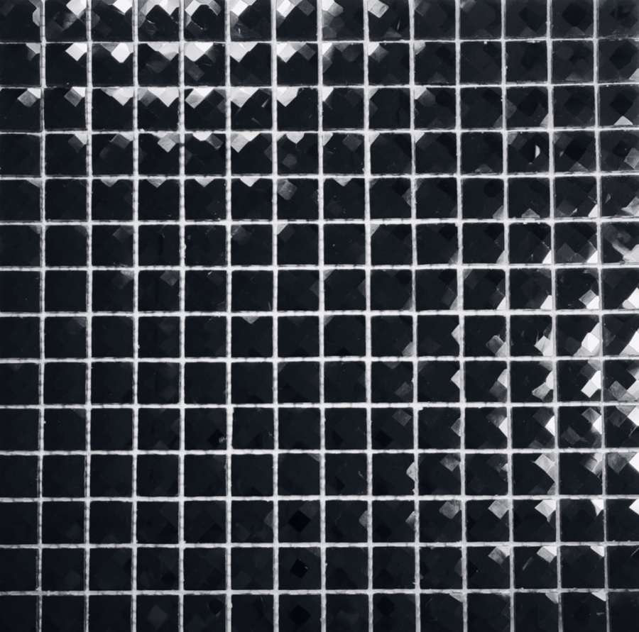 Мозаика Pixel Mosaic PIX717 Стекло, цвет чёрный, поверхность глянцевая, квадрат, 300x300