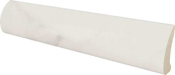 Бордюры Equipe Carrara Pencil Bullnose Matt 23105, цвет белый, поверхность матовая, прямоугольник, 30x150