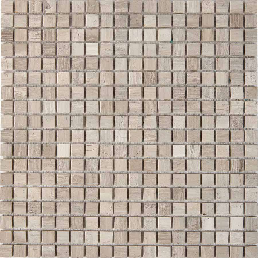 Мозаика Pixel Mosaic PIX255 Мрамор (15x15 мм), цвет бежевый, поверхность матовая, квадрат, 305x305