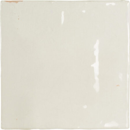 Керамическая плитка Wow Mestizaje Zellige White 111339, цвет белый, поверхность глянцевая, квадрат, 125x125