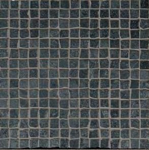 Мозаика Italon Materia Titanio Mosaico Roma 600080000352, цвет чёрный, поверхность матовая, квадрат, 300x300