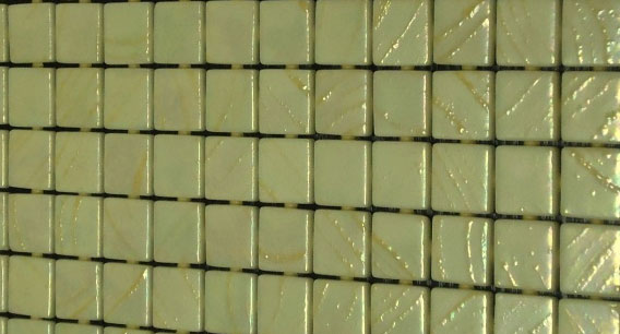 Мозаика Ezarri Vulcano Sajama, цвет зелёный, поверхность глянцевая, прямоугольник, 313x495