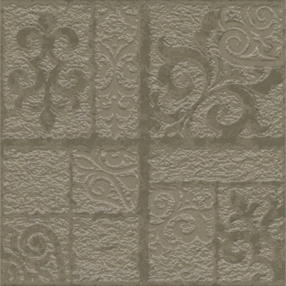 Декоративные элементы Керамин Берген Декор 3Д Бежевый, цвет бежевый, поверхность структурированная, квадрат, 300x300
