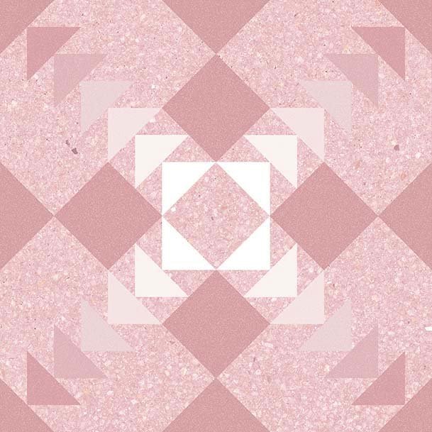 Декоративные элементы Vives Benaco Coral, цвет розовый, поверхность матовая, квадрат, 200x200