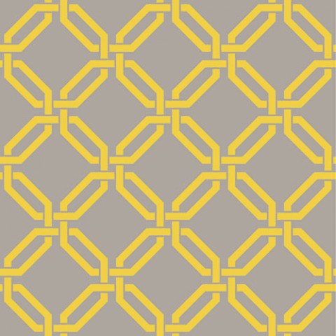 Декоративные элементы Vallelunga Colibri Giallo Grigio Dec B7 6000309, цвет разноцветный, поверхность матовая, квадрат, 125x125