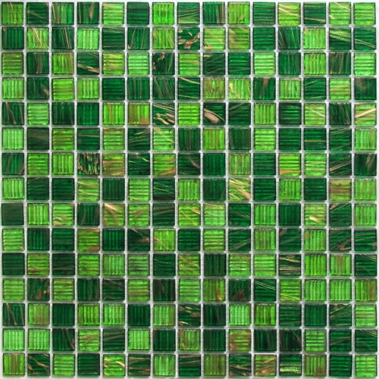 Мозаика Bonaparte Bonaparte Verde, цвет зелёный, поверхность глянцевая, квадрат, 327x327