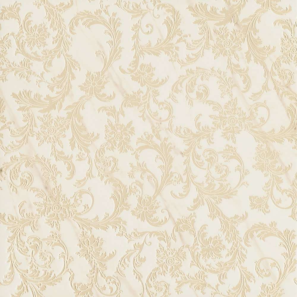 Декоративные элементы Versace Marble Modulo Barocco Bianco 240701, цвет белый, поверхность лаппатированная, квадрат, 585x585