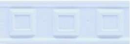 Бордюры Grazia Boiserie Square Indaco Matt. SQ08, цвет голубой, поверхность матовая, прямоугольник, 65x200
