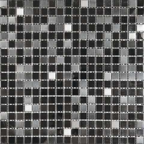 Мозаика Natural Mosaic Metall MM-23 (Нержавеющая сталь), цвет серый, поверхность глянцевая, квадрат, 300x300