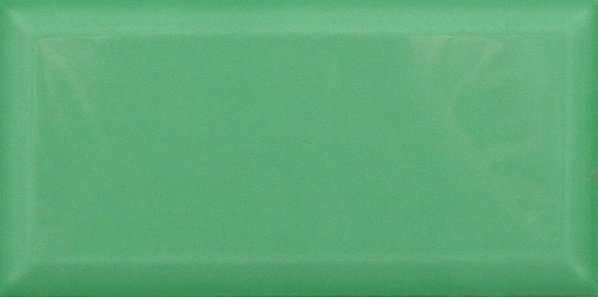 Керамическая плитка Dar Ceramics Biselado Hoja Brillo, цвет бирюзовый, поверхность глянцевая, кабанчик, 100x200