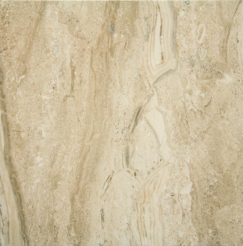 Керамогранит Palo Rosa Daino Natural, цвет бежевый, поверхность полированная, квадрат, 600x600