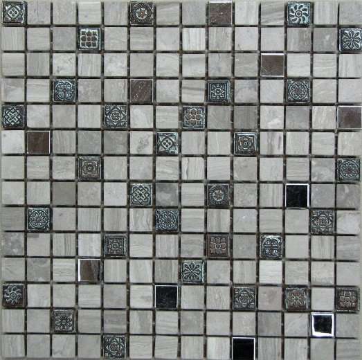 Мозаика Bonaparte Bonaparte Milan-2, цвет серый, поверхность матовая, квадрат, 305x305