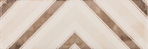 Декоративные элементы Fabresa Patinee Creme Decor, цвет бежевый, поверхность глянцевая, прямоугольник, 100x300