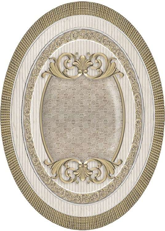 Вставки El Molino Venecia Oro-Beige Medallon, цвет бежевый, поверхность матовая, прямоугольник, 140x100
