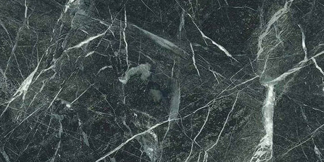 Керамогранит Emilceramica (Acif) Tele di Marmo Revolution Calacatta Black Lapp EHAA, цвет чёрный, поверхность лаппатированная, прямоугольник, 600x1200
