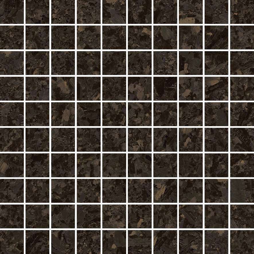 Мозаика Versace Meteorite Mos T100 Moka Nat 47412, цвет коричневый, поверхность натуральная, квадрат, 300x300
