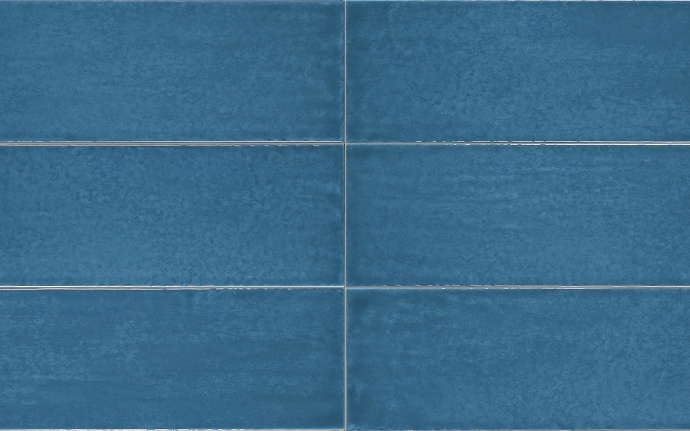 Керамическая плитка Iris Maiolica Mare 754985, цвет синий, поверхность глянцевая, прямоугольник, 100x300