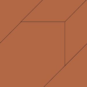 Керамогранит Mutina Tierras Rust Trio PUTM07, цвет терракотовый, поверхность матовая, квадрат, 1200x1200
