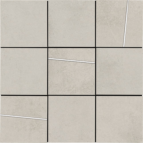 Мозаика La Fabbrica Hurban Quadrotto Intarsio White 177321, цвет серый, поверхность матовая, квадрат, 300x300