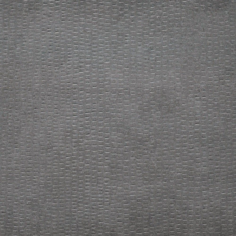 Керамогранит Vallelunga Creo Antracite Carve 6000144, цвет серый, поверхность структурированная, квадрат, 600x600