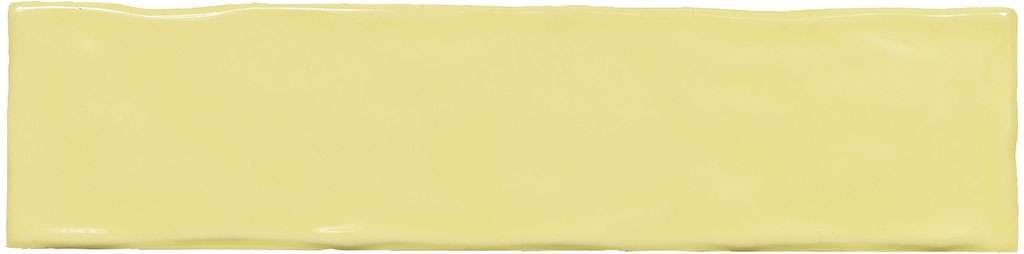 Керамическая плитка El Barco Music Lemon, цвет жёлтый, поверхность глянцевая рельефная, прямоугольник, 75x300