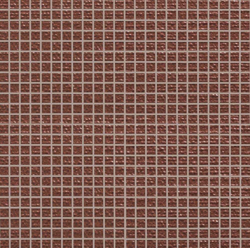 Мозаика Fap Color Now Rame Micromosaico Dot fMTU, цвет коричневый, поверхность матовая структурированная, квадрат, 305x305