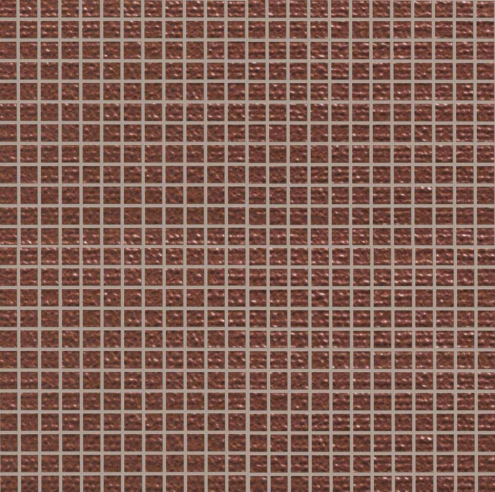 Мозаика Fap Color Now Rame Micromosaico Dot fMTU, цвет коричневый, поверхность матовая структурированная, квадрат, 305x305