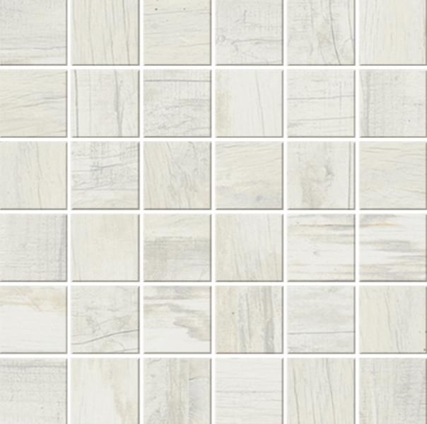 Мозаика Monocibec Charm White Mos (4,7X4,7) 107512, цвет белый, поверхность натуральная, квадрат, 300x300
