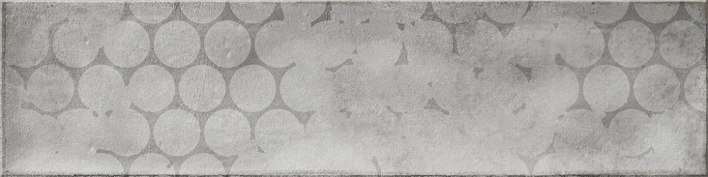 Декоративные элементы Cifre Omnia Decor Grey, цвет серый, поверхность глянцевая, прямоугольник, 75x300