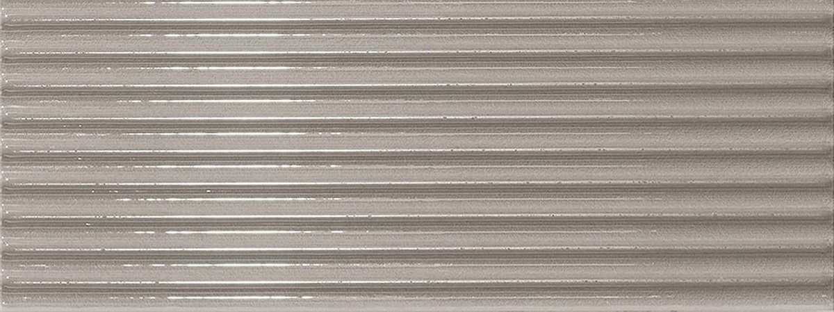 Керамическая плитка Ergon Abacus Brick Plisse Lux Piombo ELHE, цвет серый, поверхность глянцевая рельефная, прямоугольник, 75x200
