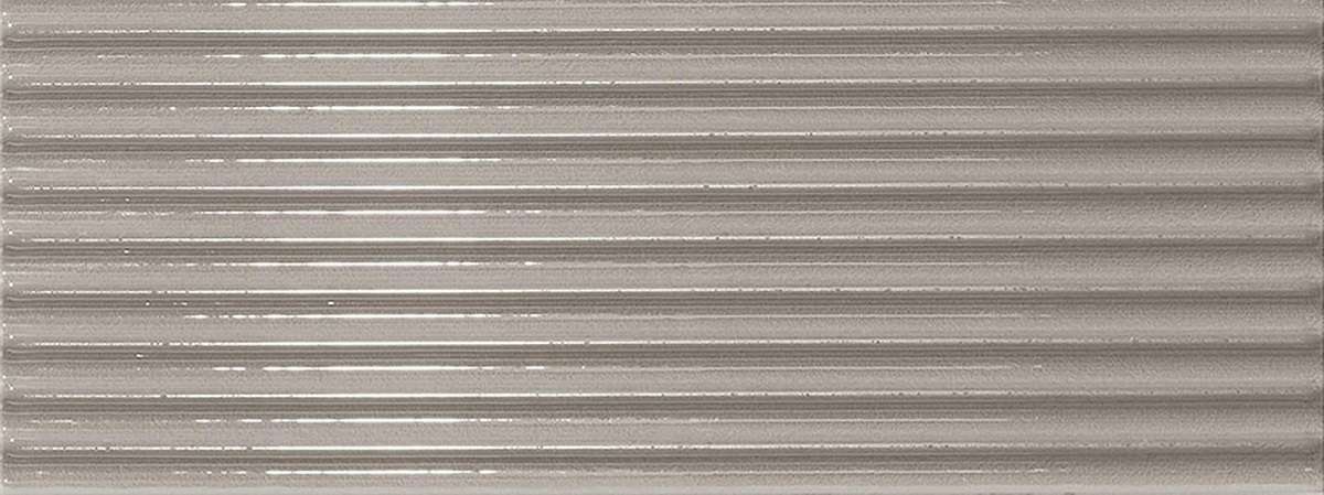 Керамическая плитка Ergon Abacus Brick Plisse Lux Piombo ELHE, цвет серый, поверхность глянцевая рельефная, прямоугольник, 75x200